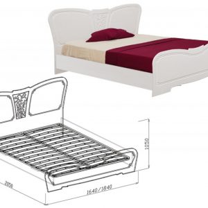 Кровать №1 с основанием "Тиффани"